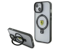 Apple iPhone 15 Ferrari dėklas Ring Stand 2023 Collection MagSafe (Fehmp15suscah) skaidrus