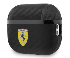 Apple AirPods Pro ausinių dėklas 2 Ferrari On Track PU Carbon (FESAP2CABK) juodos spalvos