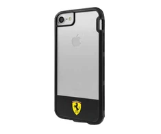 Ferrari Harddėklas FEHCP7BISBK Apple iPhone 7/8/SE 2020 / SE 2022 skaidrus juodos spalvos