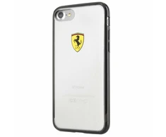 Ferrari Harddėklas FEHCP7BK Apple iPhone 7/8/SE2020 / SE 2022 juodos spalvos/skaidrus Racing Shield