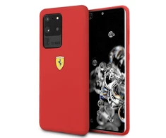 Samsung Galaxy S20 Ultra Ferrari dėklas silikoninis (FESSIHCS69RE) raudonos spalvos