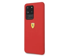 Samsung Galaxy S20 Ultra Ferrari dėklas silikoninis (FESSIHCS69RE) raudonos spalvos