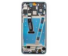 Dėklas For_Huawei LCD Ekranas + Touch Unit + priekinis dangtelis Huawei P30 Lite Mėlyna (48MP nuotraukai)