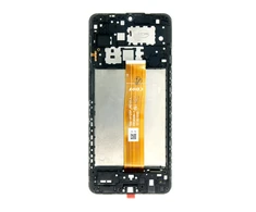 Dėklas For_Samsung LCD ekranas + jutiklinis blokas + priekinis dangtelis Samsung A127F Galaxy A12 Juodas