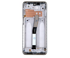 Dėklas For_Xiaomi LCD Ekranas + Touch Unit + priekinis dangtelis skirtas Xiaomi Redmi Note 9 Pro/9S/9 Pro Max Glacier Baltas
