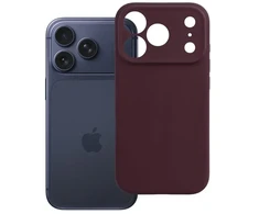 Dėklas Case for iPhone 18 Pro / 17 Pro Forcell F-Protect Rubber Premium compatible with MagSafe dark cherry
