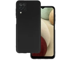 Dėklas Topt Galinis dangtelis Matinis, skirtas Samsung Galaxy A12, juodos spalvos