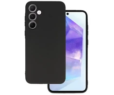 Topt Apsauginis dėklas Matinis, skirtas Samsung Galaxy A55 5G, juodos spalvos