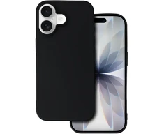 Topt Nugarėlės dėklas Matinis, skirtas iPhone 17, juodos spalvos