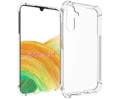 „Fusion Accessories“ „Fusion“ smūgiams atsparus 1,5 mm telefono dėklas, skirtas „Samsung Galaxy A34“ (A346), permatomas