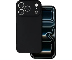 Topt Galinis dėklas Matinis, skirtas iPhone 17 PRO, juodos spalvos
