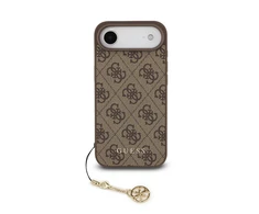 Guess 4G Charm dėklas skirtas Apple iPhone 17 Air Tone on Tone rudos spalvos