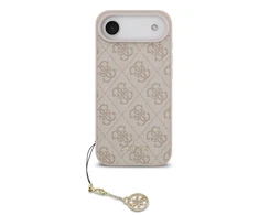 Guess 4G Charm dėklas skirtas Apple iPhone 17 Air Tone on Tone rožinės spalvos
