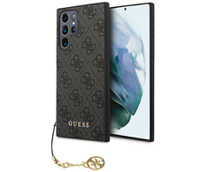 Samsung Galaxy S24 Ultra Guess Dėklas 4G Charms Collection (GUHCS24LGF4GGR) juodos spalvos