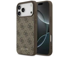 Guess 4G Classic - dėklas skirtas Apple iPhone 17 Pro Max ruda