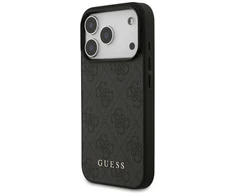 Guess 4G Classic dėklas skirtas Apple iPhone 17 Pro juodos spalvos