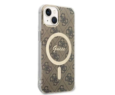 Guess 4G MagSafe Apple iPhone 15 / 14 / 13 - dėklas telefonui rudos spalvos