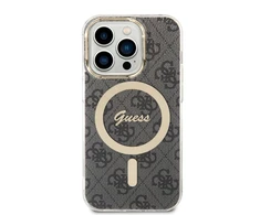 Dėklas GUESS GUHMP14LH4STK IPHONE 14 PRO 6.1 "Juodas/Juodas HARDCASE 4G MAGSAFE
