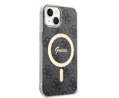 Dėklas Guess GUHMP14SH4STK iPhone 14 6.1" juoda/juodas hardcase 4G MagSafe