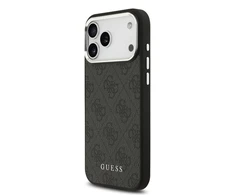Guess 4G MagSafe dėklas skirtas Apple iPhone 17 Pro Max juodos spalvos