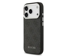 Guess 4G MagSafe dėklas skirtas Apple iPhone 17 Pro juodos spalvos