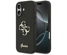 Guess 4G Strap 4G Classic Logo dėklas skirtas Apple iPhone 17 juodos spalvos