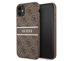 Dėklas Apple iPhone 11 Guess Stripe GUHCN614GDBR rudos spalvos