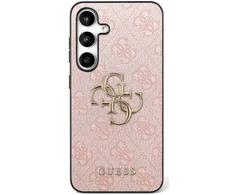 Guess Big 4G Classic Logo dėklas skirtas Samsung Galaxy S25 FE rožinės spalvos