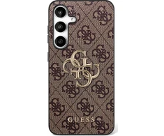 Guess Big 4G Classic Logo dėklas skirtas Samsung Galaxy S25 FE rudos spalvos