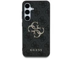 Guess PU 4G Metal Logo dėklas skirtas Samsung Galaxy S25 Ultra pilkos spalvos