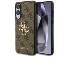 Dėklas Guess Big 4G Logo Classic Logo skirta Samsung Galaxy S25 Edge rudos spalvos