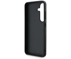 Guess PU 4G Metal Logo dėklas skirtas Samsung Galaxy S25 pilkos spalvos