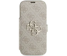 Dėklas Guess Book 4G Metal Logo Case for iPhone 18 Pro / 17 Pro - Rožinė