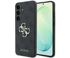 Guess Embossed 4G Ring Classic Logo MagSafe dėklas Samsung Galaxy S26 FE juodas