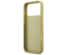 Guess Fixed Glitter Big 4G dėklas skirtas Apple iPhone 17 Pro Max aukso spalvos