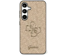 GUESS dėklas skirtas Samsung Galaxy S25 GUHCS25SHG4SGD (Fixed Glitter Big 4G) aukso spalvos