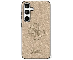 GUESS dėklas skirtas Samsung Galaxy S25 Ultra GUHCS25LHG4SGD (Fixed Glitter Big 4G) aukso spalvos