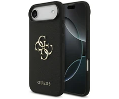 Guess Grained Big 4G &amp; Classic Logo dėklas skirtas Apple iPhone Air juodos spalvos