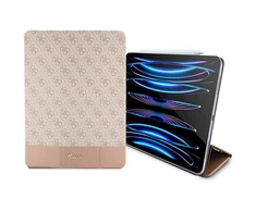 Apple iPad Pro 12.9 (3gen / 4gen / 5gen / 6gen) Guess 4G Stripe Allover (GUFCP12PS4SGP) rožinės spalvos