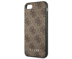 Apple iPhone SE 2022 / SE 2020 / 7 / 8 Guess Dėklas 4G Metal Gold Logo (GUHCI8G4GFBR) rudos spalvos