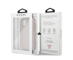 Dėklas GUESS GUHCN65PCGLPI IPHONE 11 PRO MAX Rožinis/Rožinis HARD CASE GLITTER