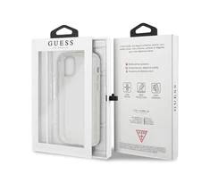 Dėklas GUESS GUHCN65PCGLSE IPHONE 11 PRO MAX Sidabrinis/Sidabrinis HARD CASE GLITTER