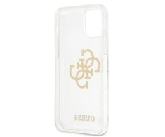 Apple iPhone 12 Pro Max Guess Dėklas Glitter 4G Big Logo (GUHCP12LPCUGL4GTR) skaidrus