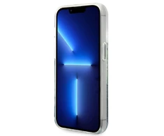 Apple iPhone 14 Pro Guess dėklas Flower Liquid Glitter žalios spalvos