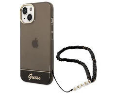 Dėklas GUESS GUHCP14MHGCOHK IPHONE 14 PLUS / 15 PLUS 6.7 "Juodas / Juodas HARDCASE TRANSLUENT PEARL STAP