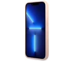 Dėklas GUESS GUHCP14MPSATLP IPHONE 14 PLUS / 15 PLUS 6.7 "Rožinis / Rožinis HARDCASE SAFFIANOTRIANGLE LOGO