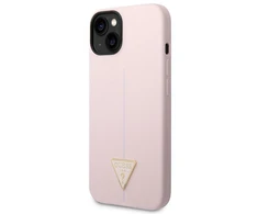 Apple iPhone 14 Plus Guess dėklas Silicone Triangle violetinės spalvos