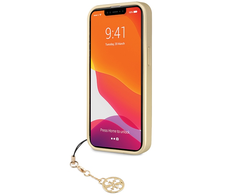 Apple iPhone 14 Pro Max Guess dėklas 4G Charms Collection (GUHCP14XGF4GGR) pilkos spalvos