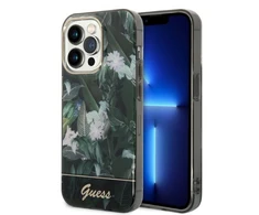 Apple iPhone 14 Pro Max Guess dėklas Jungle Collection (GUHCP14XHGJGHA) žalios spalvos