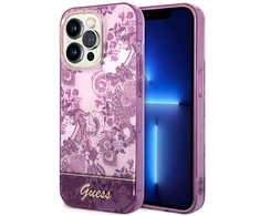 Dėklas GUESS GUHCP14XHGPLHF IPHONE 14 PRO MAX 6,7 colių FUCHSJA / FUSCHIA PORCELAN KOLEKCIJA